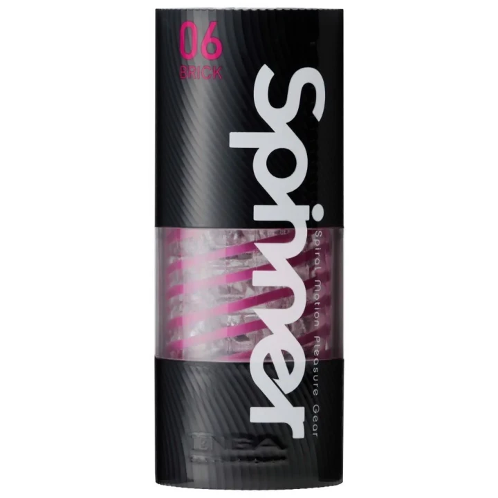 Masturbator spinner Tenga, długość 13 cm, średnica 4,5 cm, przezroczysty, wielokrotnego użytku