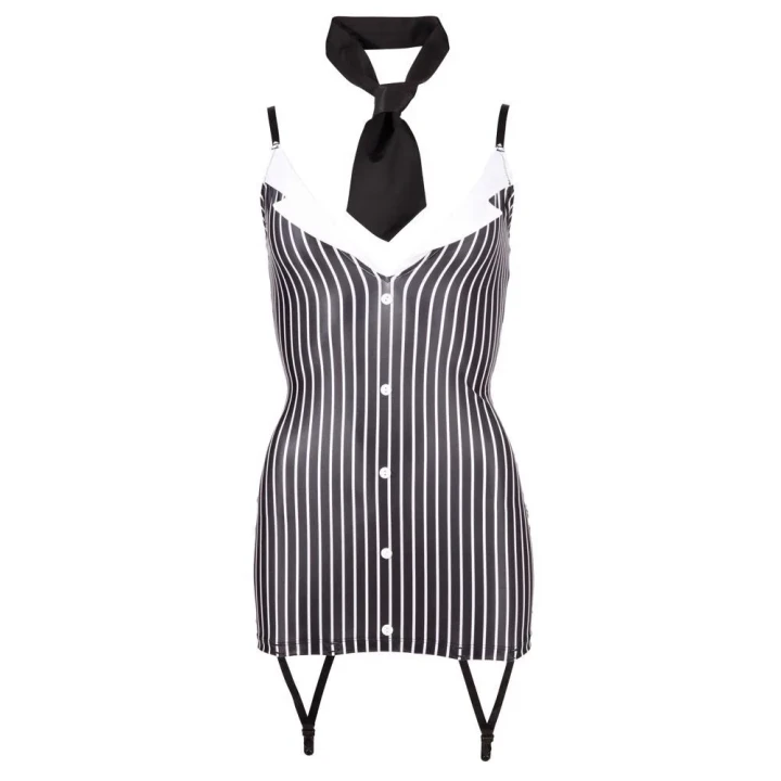 Sukienka Mini COTTELLI LINGERIE - Obcisła, Regulowane Ramionka, Elegancki Kołnierzyk