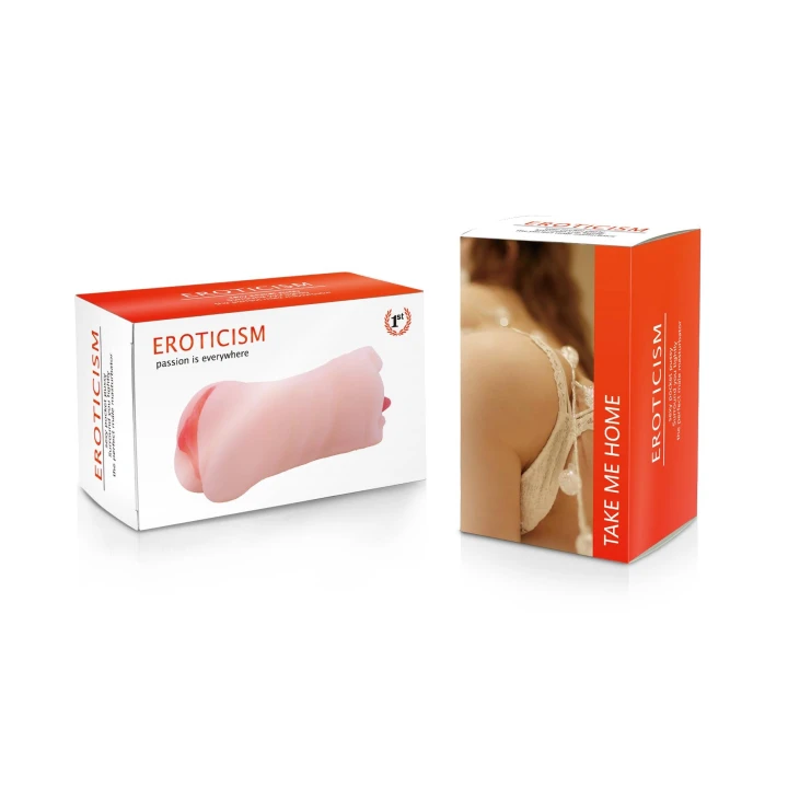 Masturbator - Double Head, Wodoodporny, Medyczny Materiał, Intensywna Tekstura