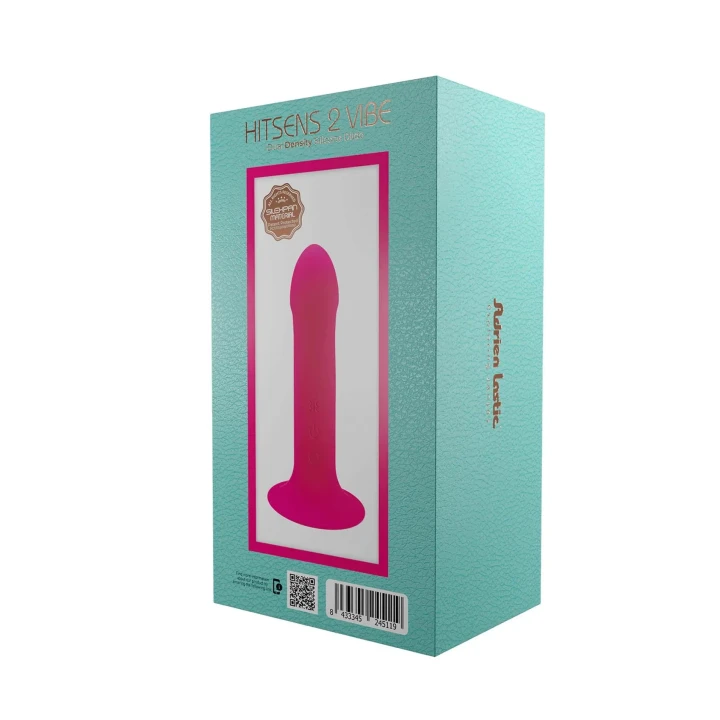 Dildo A.D. Hitsens 2, 17,2 cm, silikonowy, 10 trybów wibracji, przyssawka