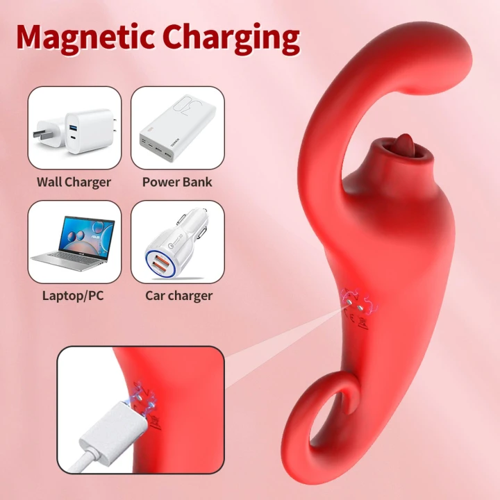 Masażer czuciowy Merfi, silikon, wodoodporny, 10 funkcji wibracji, 10 częstotliwości