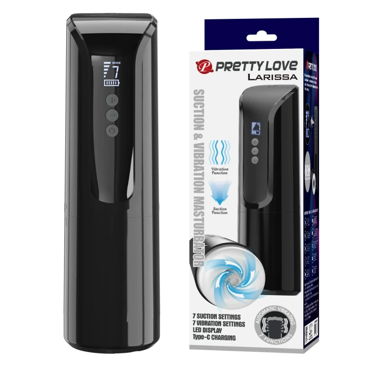 Masturbator all-in-one Pretty Love Larissa, 7 trybów wibracji i ssania, 27,8 cm