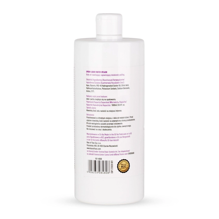 Lubrykant wodny – MyLove Sperm Liquid Water Splash, objętość 1000 ml, efekt realistyczny