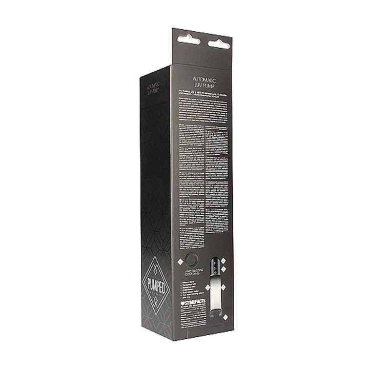 Pompa do penisa automatyczna, czarna - 20 cm długości, silikon, 4500 RPM, AA
