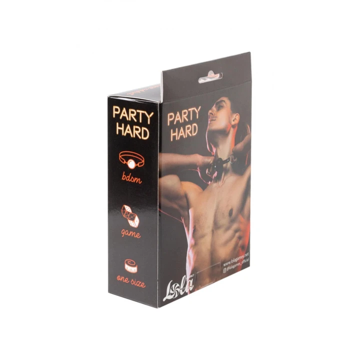 Knebel BDSM Lola Games Party Hard, PVC, 63,5 cm, czarny