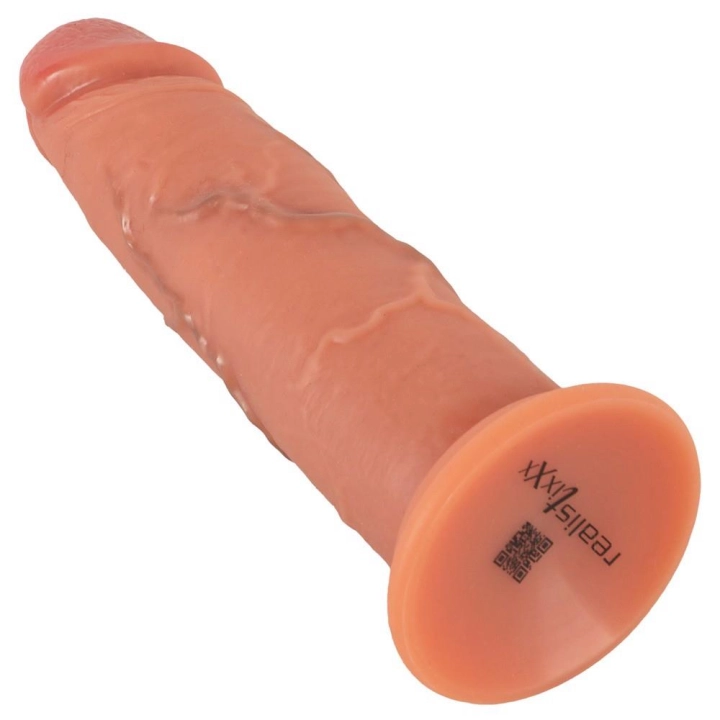 Dildo Realistixxx Moveable Skin, silikon Dual Density, przyssawka