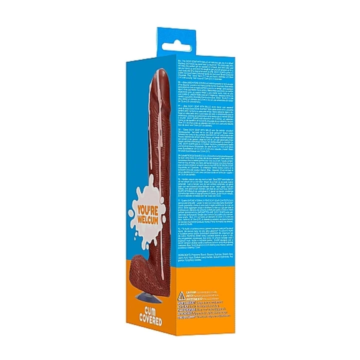 Mydło do ciała - Dicky Soap - 18 cm, unikalny kształt, brązowy kolor