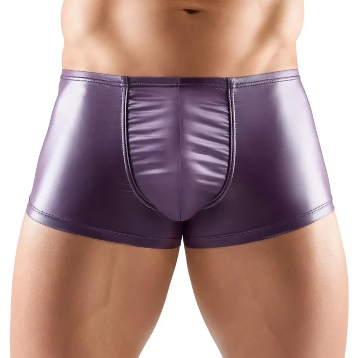 Spodnie męskie Svenjoyment, 90% poliester, 10% elastan, matowe purpurowe, dopasowane