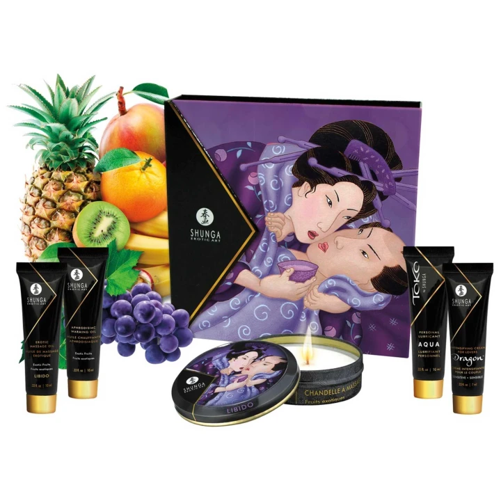 Zestaw do masażu - Shunga Geisha's Secret, 5 luksusowych produktów, egzotyczne aromaty