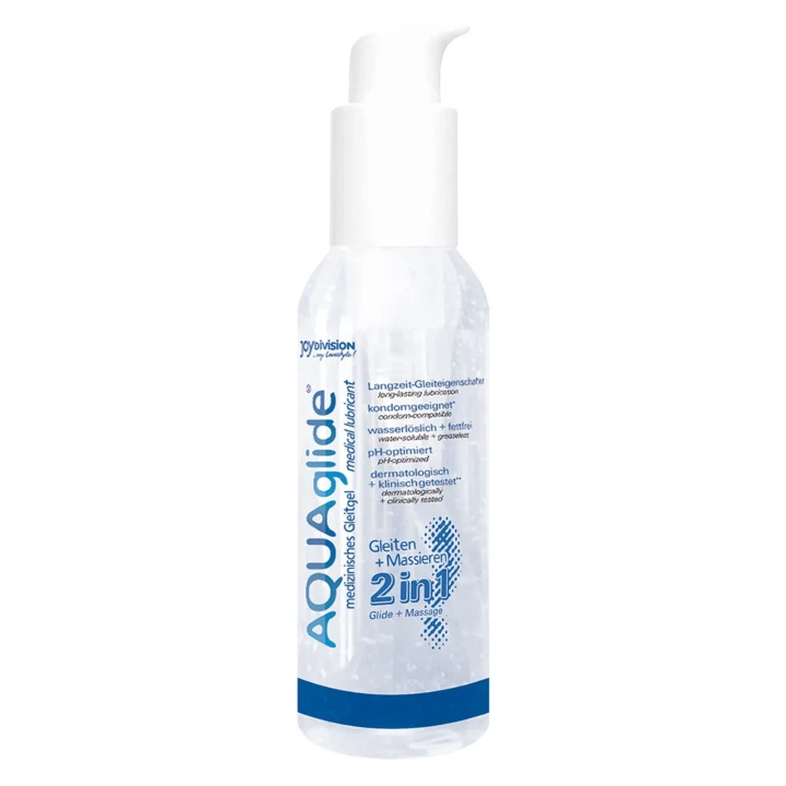 Żel intymny AQUAglide 2w1, 125 ml – bezzapachowy, medyczny, nawilżający