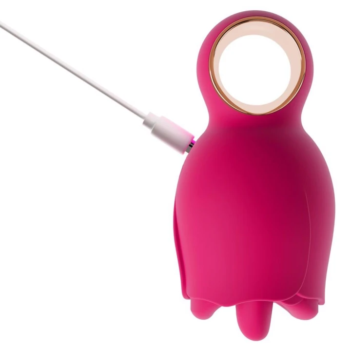 Wibrator oralny Oral Fun (You2Toys) – silikonowe usta, wirujący język, 8 trybów