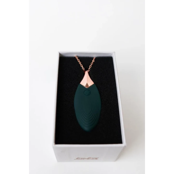 Wibrator liściasty Liberty Leaf, silikonowy, 10 trybów, wodoodporny, 55 cm łańcuszek