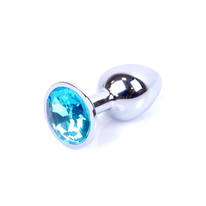 Korek analny – Jewellery Silver PLUG, stal nierdzewna, kryształ, 2,7 cm średnicy