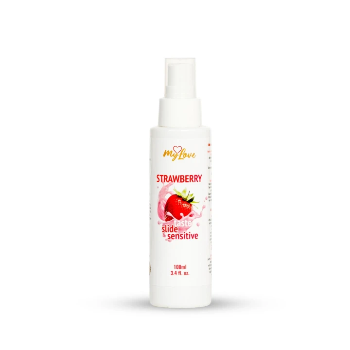 Żel intymny MyLove Taste Slide Sensitive 100ml - Truskawka, gładki poślizg, wysoki komfort