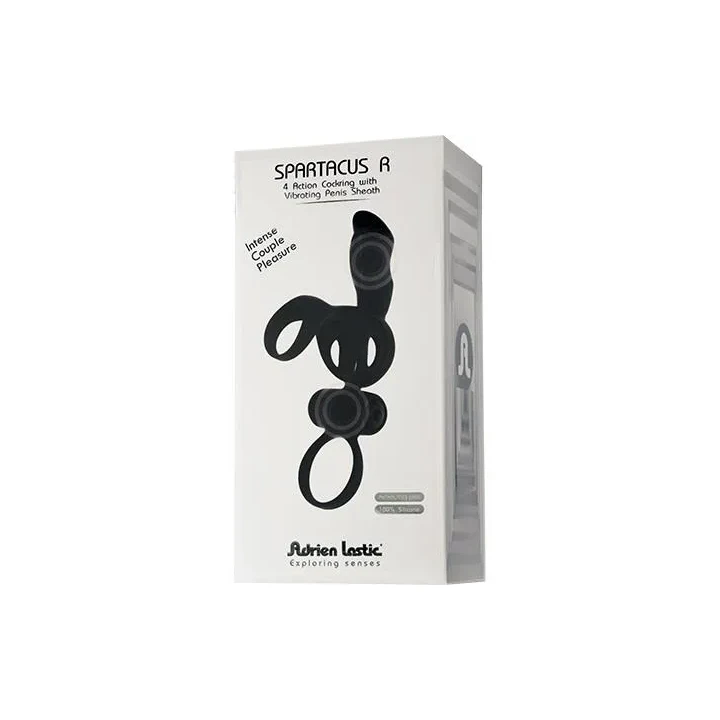 Nakładka wibracyjna Spartacus R, silikon medyczny, 8 cm, stymulująca łechtaczkę