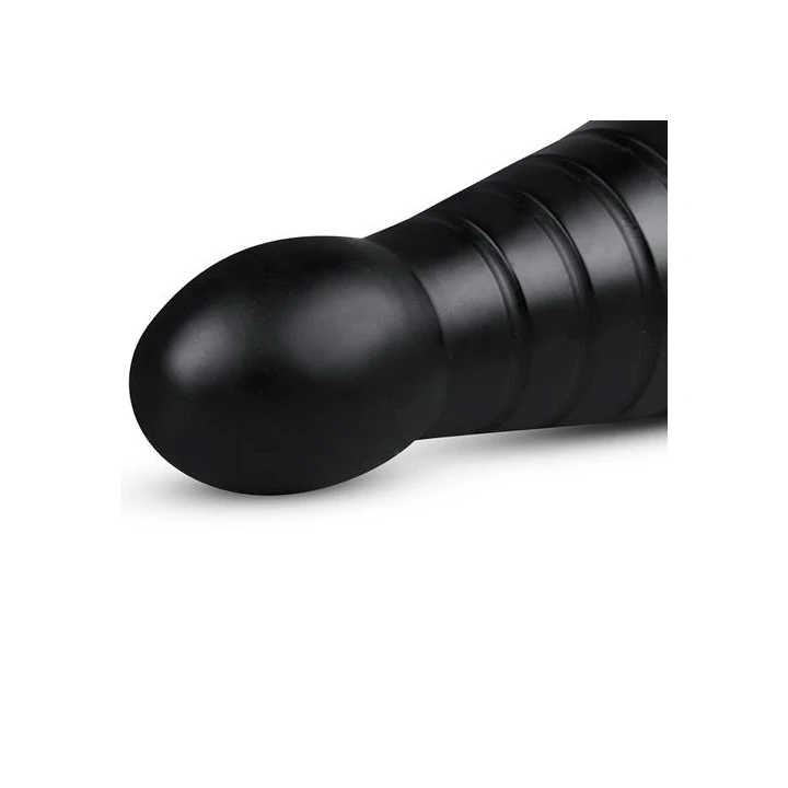 Zanurzeniowy wtyczka analna BUTTR Pawn XXL, żebrowany, przyssawka, czarna