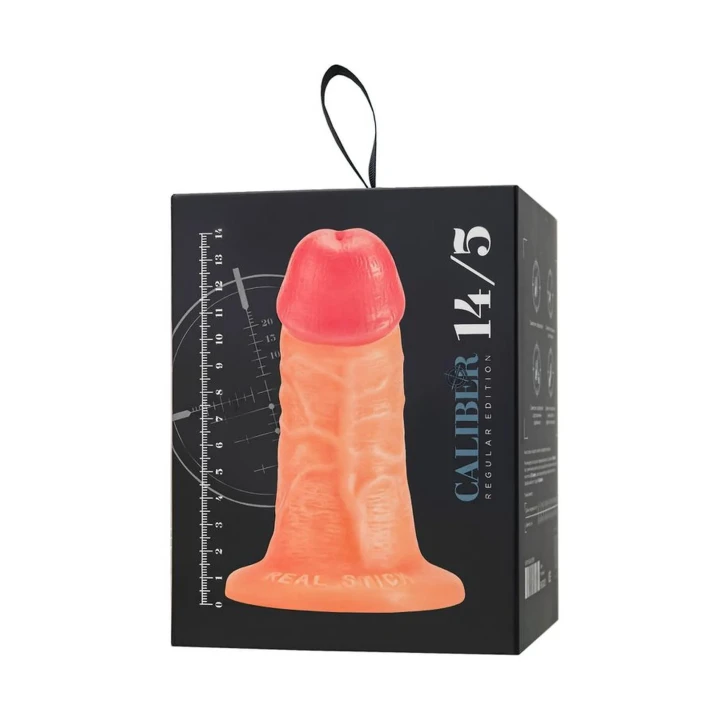 Dildo RealStick® CALIBER 14cm, średnica 5cm, realistyczny, PVC