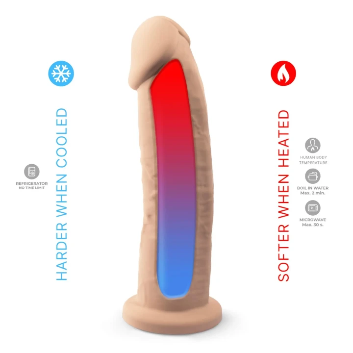 Dildo S.D Model 2, silikonowy, długość 22,9 cm, realistyczny wygląd, przyssawka