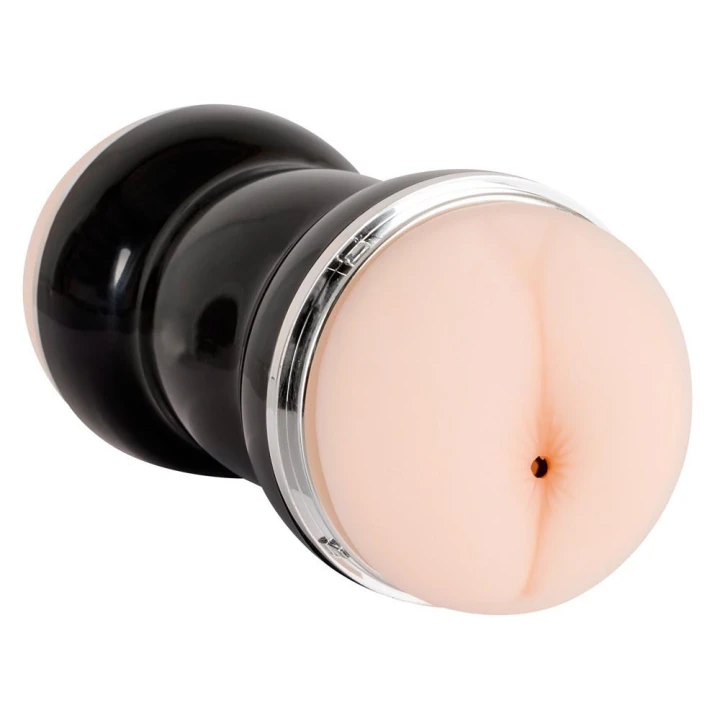 Masturbator podwójny, TPR, 20 cm długości, kanały przyjemności obu typów