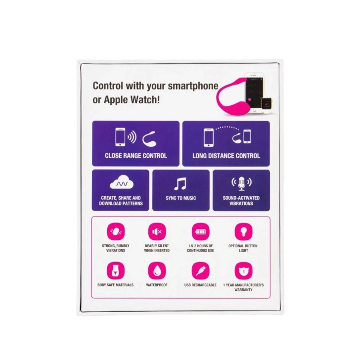 Wibrator Bluetooth Lovense Lush 2, wodoodporny, z zasięgiem do 45 stóp, cichy