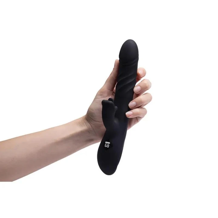 Wibrator thrusting Pluto – silikonowy, 8 trybów wibracji i 8 trybów thrustingu, LED