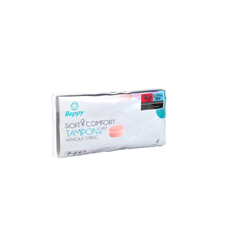 Tampon wewnętrzny Beppy Soft+Comfort, poliuretanowa gąbka, 4 sztuki