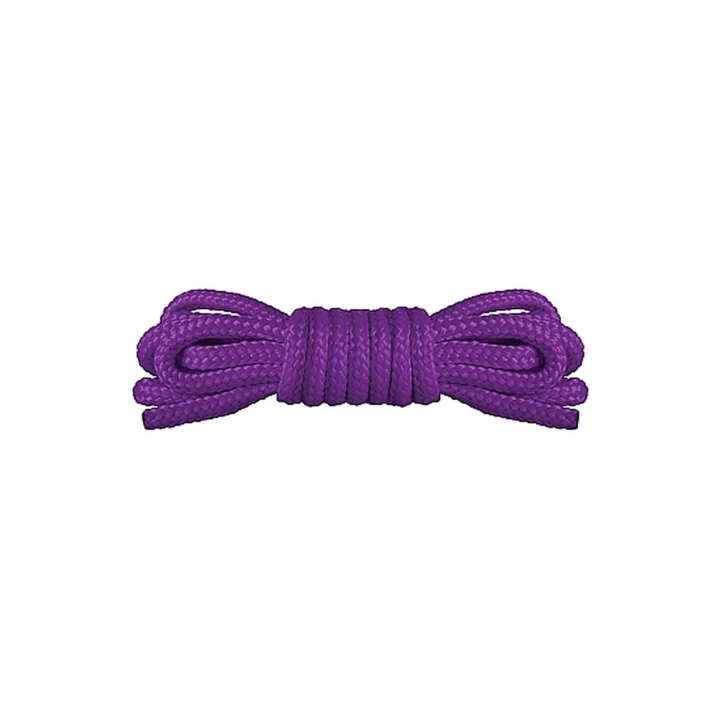 Smycz BDSM - Nylon, 1,5m, fioletowa, 8mm szerokości, 16 splotów