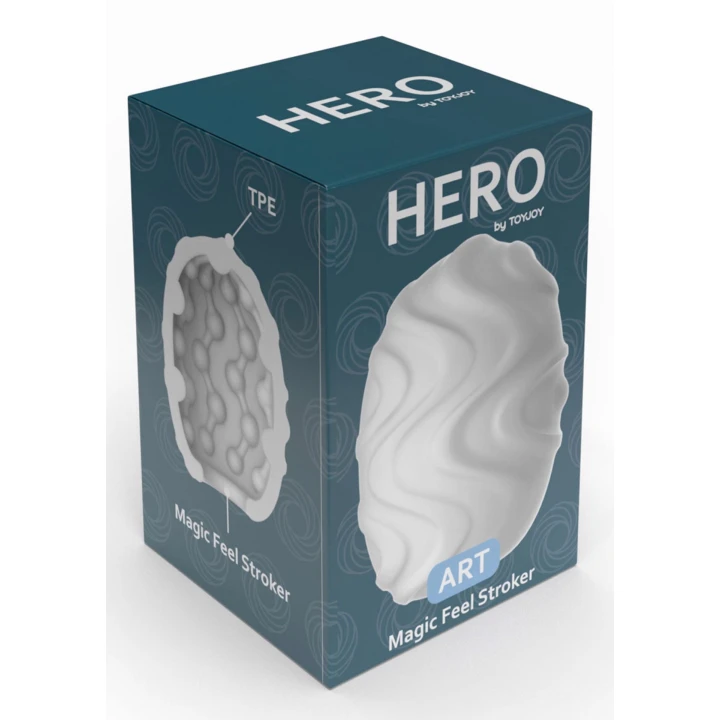 Masturbator mini TOYJOY HERO - elastyczny, teksturowany, kompaktowy TPE