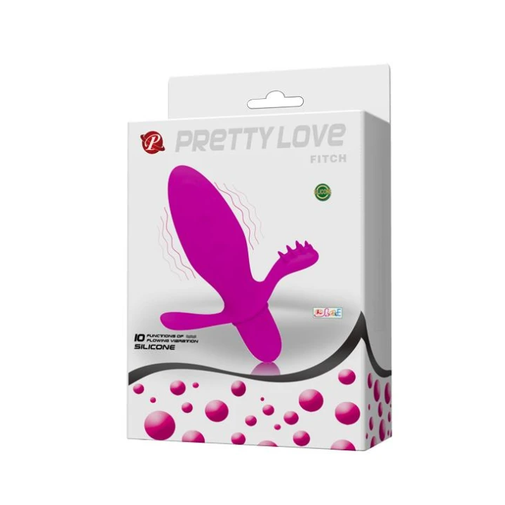 Wibrator analny Pretty Love Fitch, silikonowy, 10 funkcji wibracji, wodoodporny