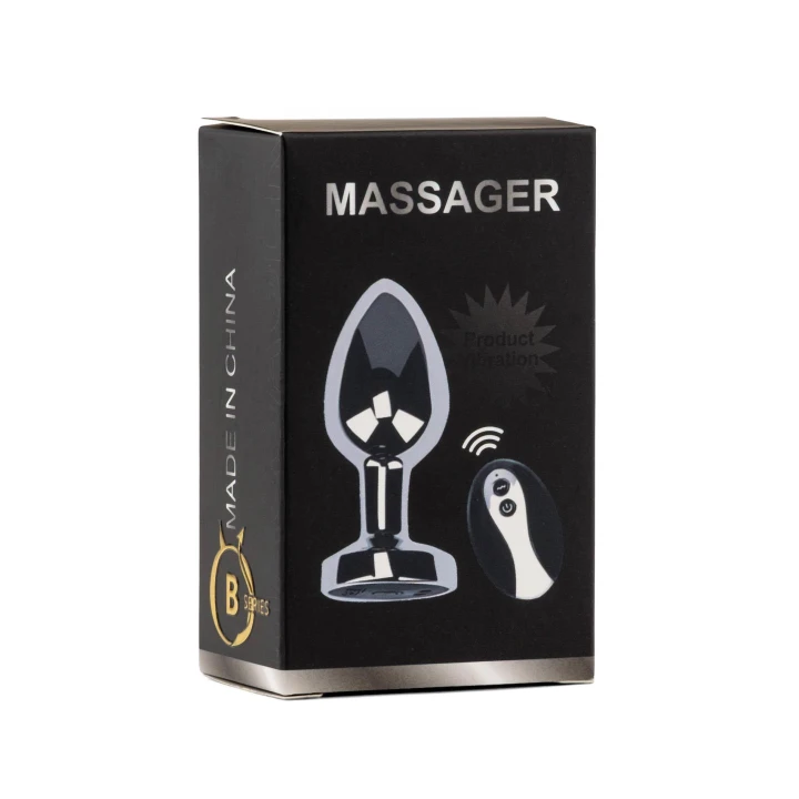 Wibrator análowy (butt plug) Metal Series — pilot, 10 trybów, ładowanie magnetyczne