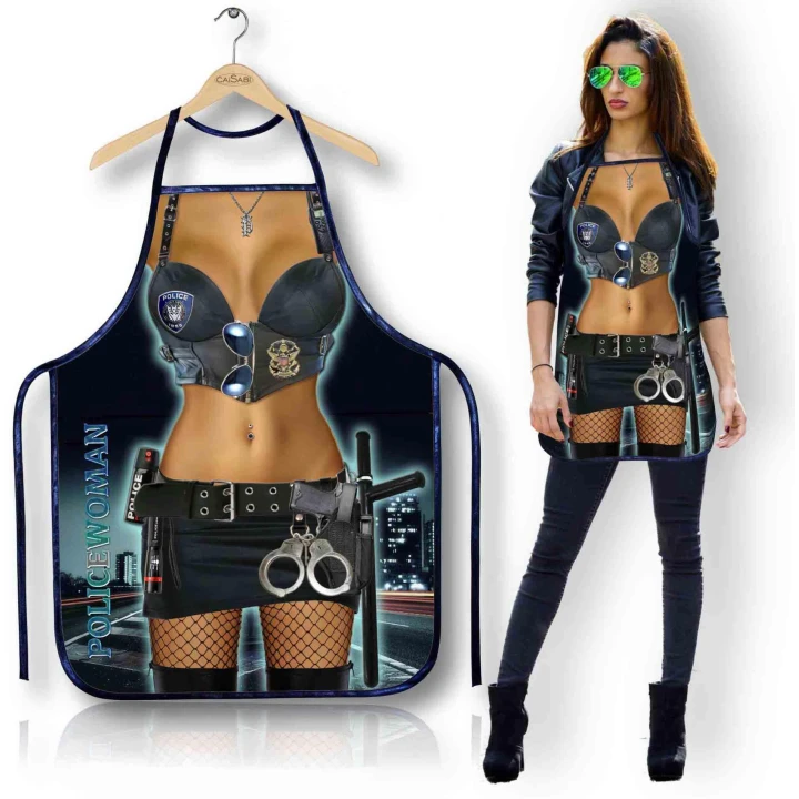 Fartuszek kuchenny - Policjantka 147PW, wysoka jakość, trwały i lekki materiał