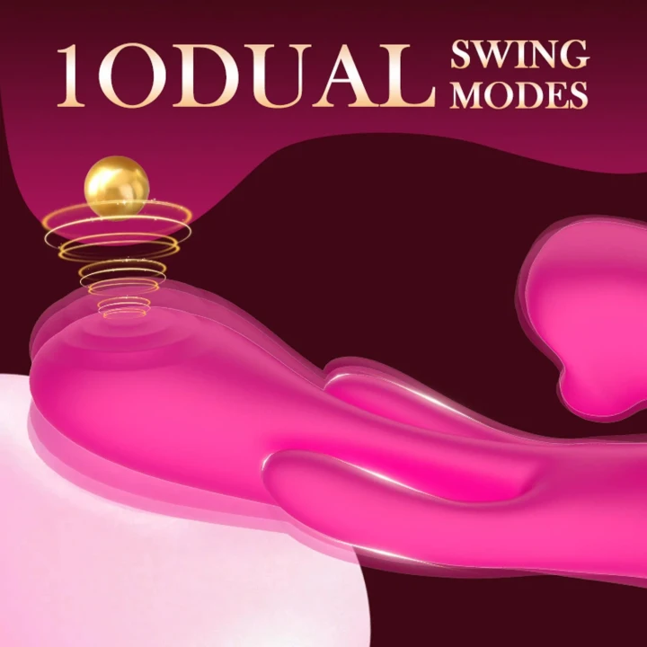 Masażer wibracyjny Towos, 10 trybów wibracji i ruchu, silikon medyczny