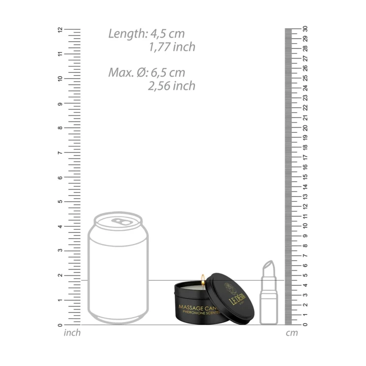 Świeca do masażu - Le Désir, feromonowa, 4,5 cm, olejek do masażu woskowy