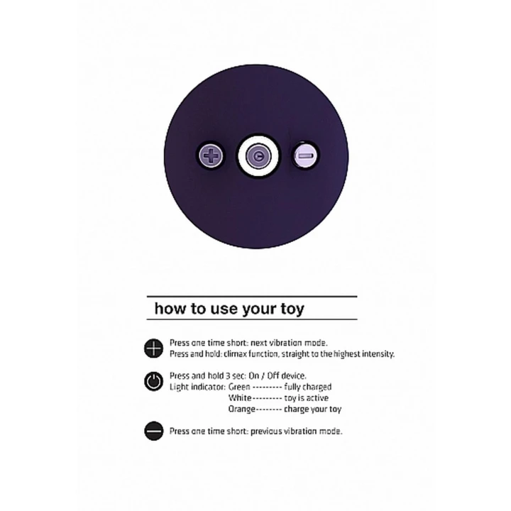 Masażer Shiatsu - Vive, 10 trybów wibracji, wodoszczelny, zgięty, fioletowy