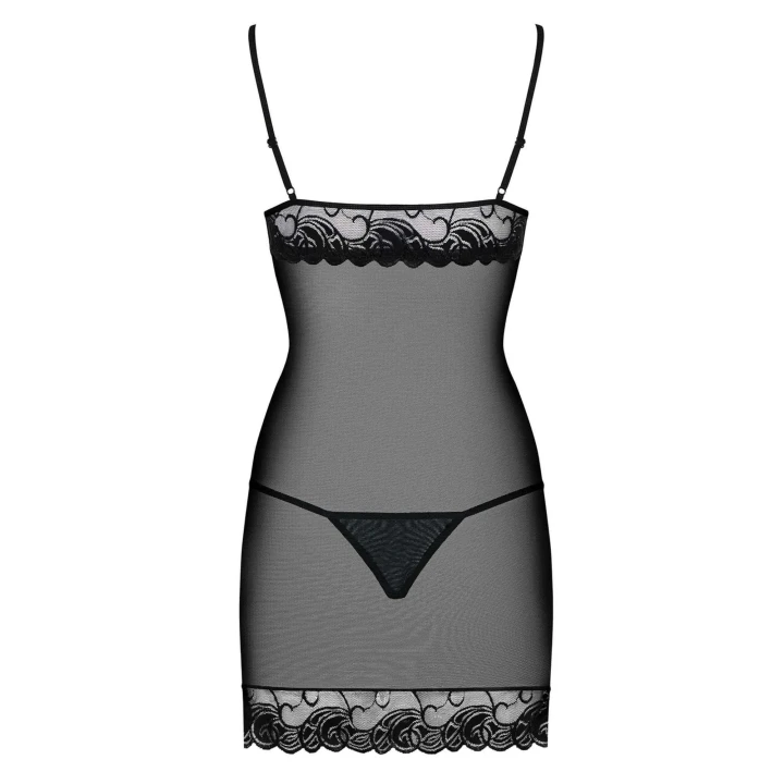 Koszulka nocna Bielizna-Wonderia, L/XL, siateczka, koronka, regulowane ramiączka