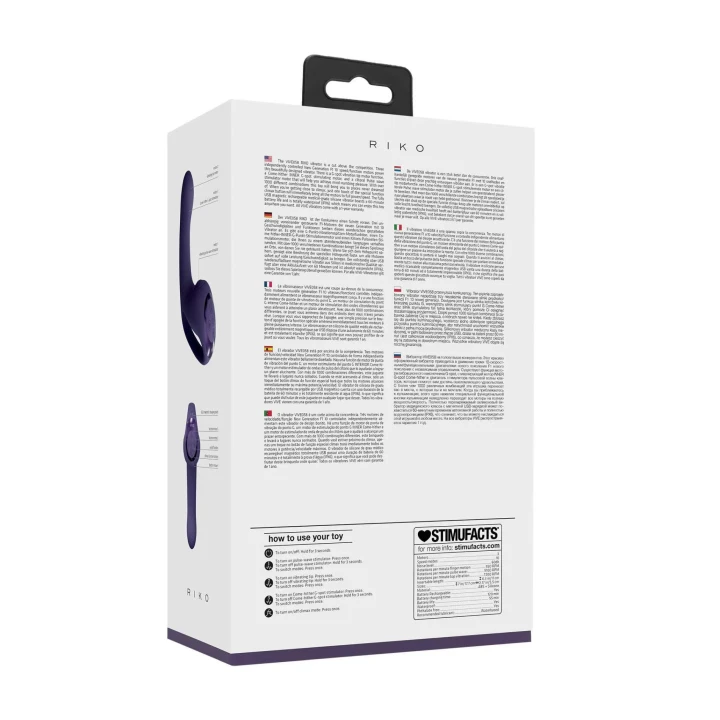 Wibrator - VIVE RIKO - Silikon, 3 silniki F1, 10 funkcji, wodoodporny