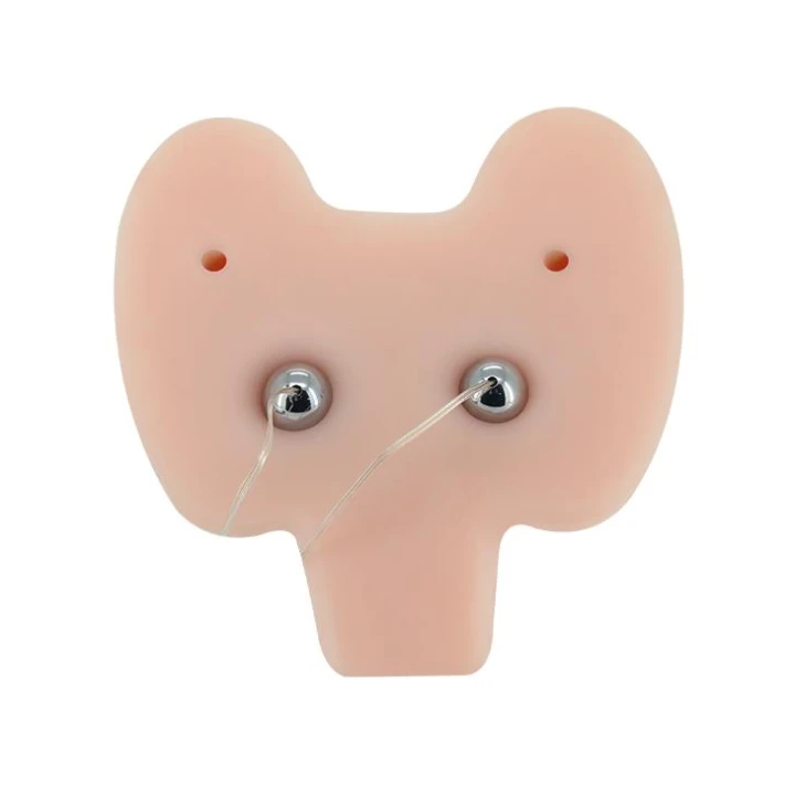 Wibrator podwójny BAILE z realistyczną strukturą, wibrujące jaja, sterowanie wieloma prędkościami