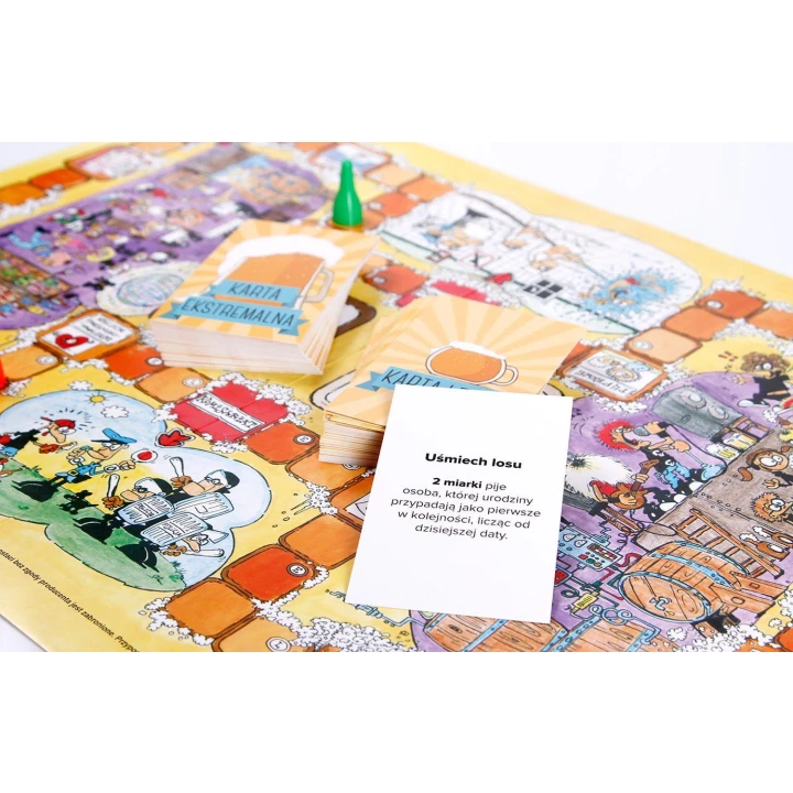 Gra towarzyska - Piwna Ekstaza - 40 zabawnych kart, miarka, max 6 graczy