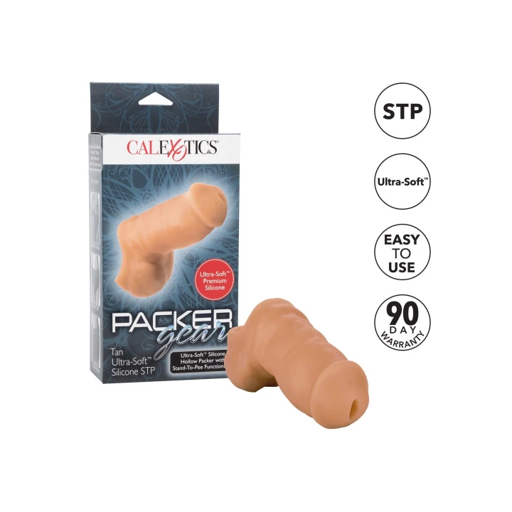 Packer do stania z wiadomości STP - Ultra-Soft, silikonowy, wodoodporny, kolor karmelowy