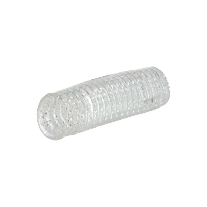 Masturbator odwracalny z teksturą, Thermoplastic Elastomer, 14 cm długości