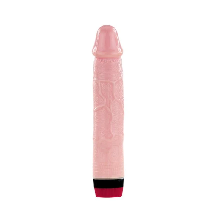 Dildo BAILE - 21 cm długości, realistyczne wibracje, wodoodporne, materiał TPR