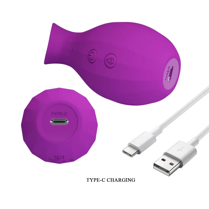 Masażer ssący - Pretty Love Magic Bottle, 7 trybów, silikon, wodoodporny