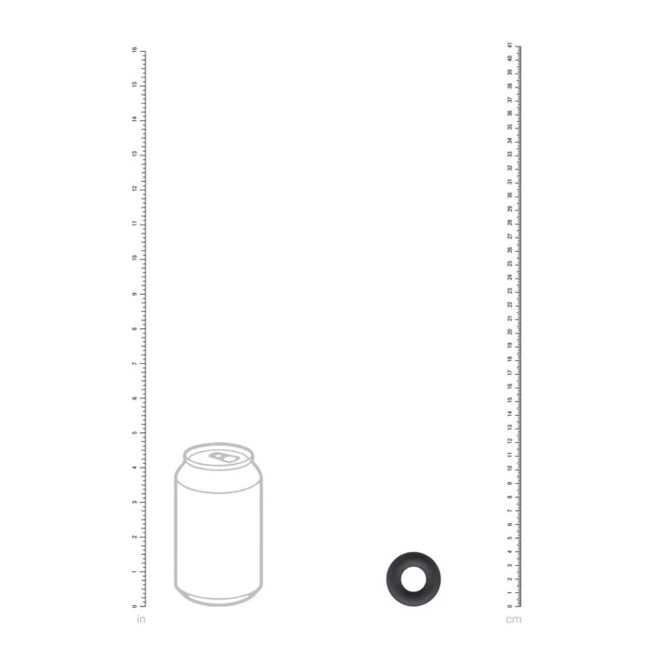 Pierścień erekcyjny LEVELZ - silikonowy, XS, wewnętrzny 4cm, czarny