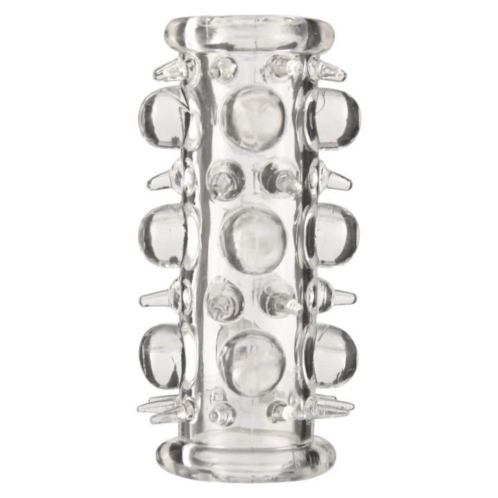 Nakładka na penisa TPE - 8cm długości, 2.2cm średnicy, stymulujące wypustki