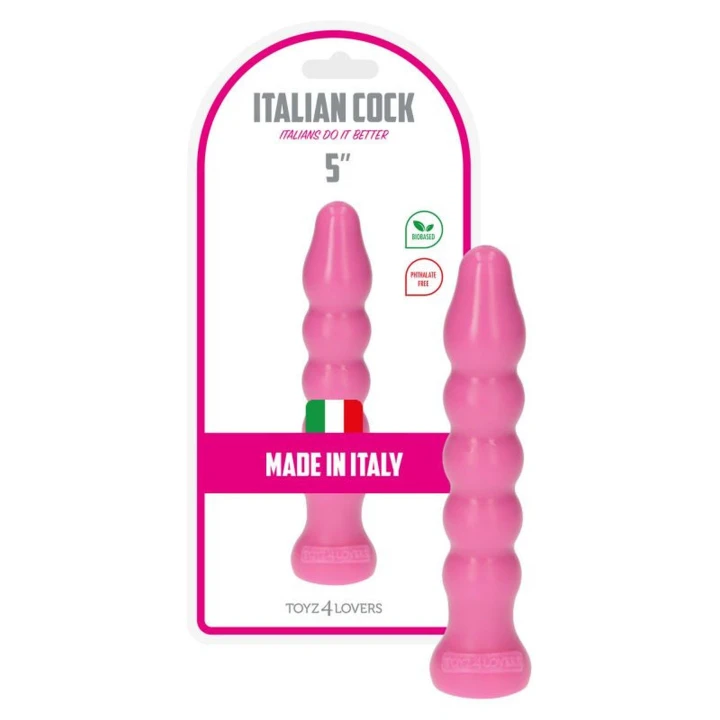 Dildo analny Gaio, 13 cm, różowy, kulkowy, przyssawka, wodoodporny