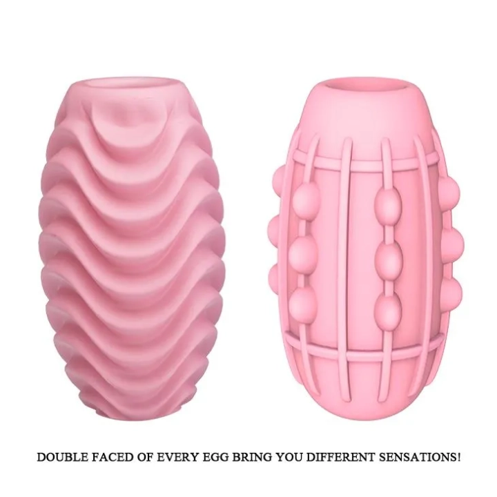 Masturbator podwójny PRETTY LOVE - rozciągliwy TPR, wodoodporny, różowy