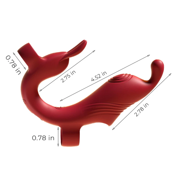 Masażer G-Spot Finger - Medyczny silikon, 10 trybów wibracji, wodoodporny, 20cm