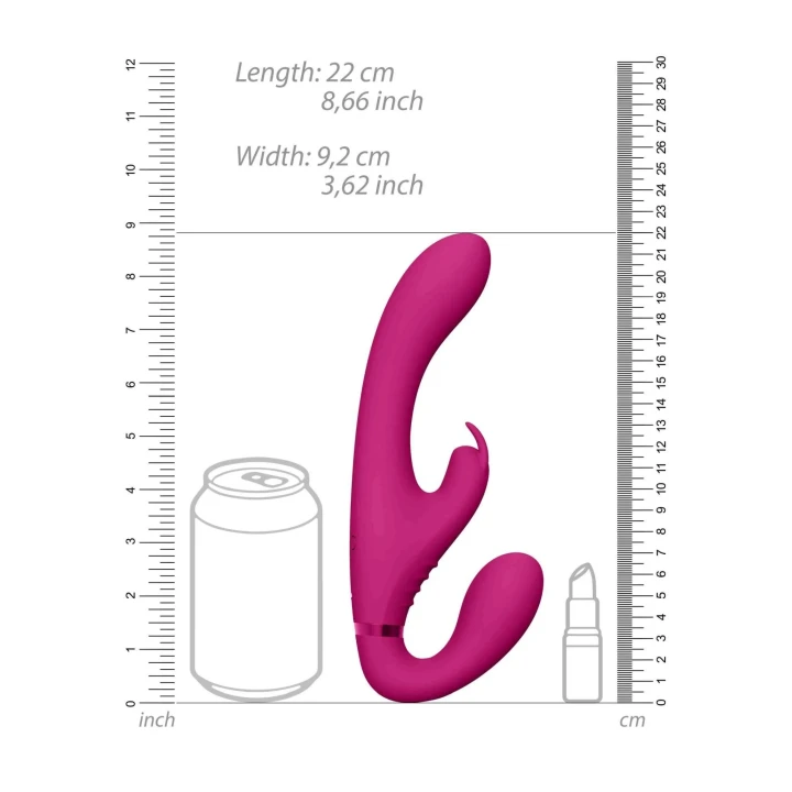 Wibrator bezuprzędowy VIVE SUKI - 3 silniki, 10 trybów wibracji, wodoodporny