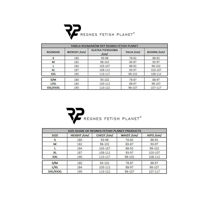 Spódniczka wetlook REGNES FETISH PLANET, czarna, elastyczna, z ozdobnym ekspressem