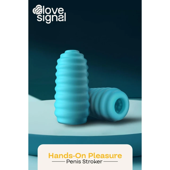 Nakładka masturbacyjna Dreamtoys Love Signal — TPE, wodoodporna IPX8, dł. 10,5 cm